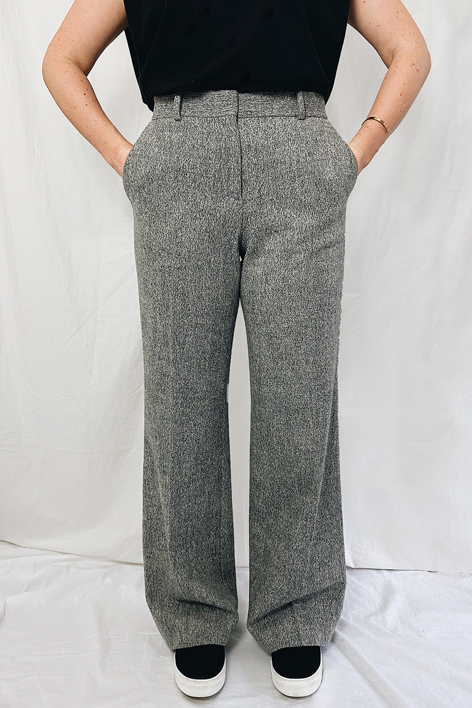 Amii Minimalist Spring Women's Jeans Fashion High Waist Wide Leg Pants  Streetwear Casual Pants Female Denim Trousers 12240054
